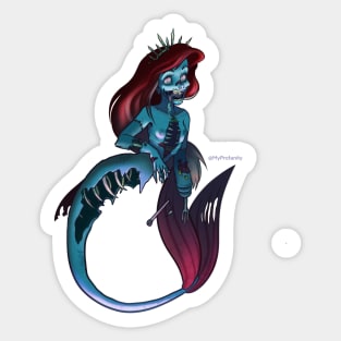 Zombie Mermaid Sticker